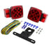652705 by GROTE - Submersible LED Trailer Lighting Kit, Square Trailer LED S/T/T Lamp Kit, Over 80"