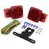 652705 by GROTE - Submersible LED Trailer Lighting Kit, Square Trailer LED S/T/T Lamp Kit, Over 80"