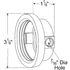 94010 by GROTE - 2 25/32" Hole Grommets, Open Grommet Kit (91400 + 67050)