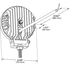 BZ1215 by GROTE - BriteZoneTM LED Work Lights, 1900 Raw Lumens, Round With Switch