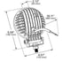 BZ1415 by GROTE - BriteZoneTM LED Work Lights, 1750 Raw Lumens, Small Round