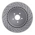 830-13015R by DYNAMIC FRICTION COMPANY - Geoperformance Rotor - Drilled and Slotted