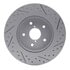 830-13028L by DYNAMIC FRICTION COMPANY - Geoperformance Rotor - Drilled and Slotted