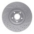 830-13034L by DYNAMIC FRICTION COMPANY - Geoperformance Rotor - Drilled and Slotted