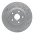 830-13035R by DYNAMIC FRICTION COMPANY - Geoperformance Rotor - Drilled and Slotted