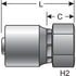 G21720-2038 by GATES - 1 1/4" Spl 1-Pc Coupling-Fml DIN 24 Cone Swvl-Hvy Series-O-Ring (GlobalSpiral)