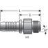 Gates G22165-3232 Hydraulic Coupling / Adapter Male JIC 37 Flare (GlobalSpiral Plus)