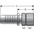 G22170-2424 by GATES - Female JIC 37 Flare Swivel (GlobalSpiral Plus)