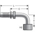 G22180-3232 by GATES - Female JIC 37 Flare Swivel - 90 Bent Tube (GlobalSpiral Plus)