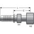 G22230-2424 by GATES - Female Flat-Face O-Ring Swivel (GlobalSpiral Plus)