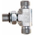 G60820-1212 by GATES - Male Flat-Face O-Ring on Run to Male O-Ring Boss - Tee (SAE to SAE)
