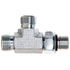G60821-0808 by GATES - Male Flat-Face O-Ring to Male O-Ring Boss to Male Flat-Face O-Ring - Tee