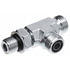 Gates G60821-0808 Hydraulic Coupling / Adapter Male Flat-Face O-Ring to Male O-Ring Boss to Male Flat-Face O-Ring - Tee