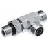 Gates G60821-1010 Hydraulic Coupling / Adapter Male Flat-Face O-Ring to Male O-Ring Boss to Male Flat-Face O-Ring - Tee