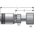 G23230-3232 by GATES - Female Flat-Face Swivel (GlobalSpiral MAX Pressure)