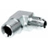 Gates G62155-0806 Hydraulic Coupling / Adapter Male British Standard Pipe Tapered Thread to Male JIC 37 Flare - 90