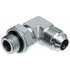 Gates G62310-0404 Hydraulic Coupling / Adapter Male British Standard Pipe Parallel to Male JIC 37 Flare - 90