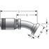 G24404-2424 by GATES - Caterpillar Style O-Ring Flange - 30 Bent Tube (GlobalSpiral MAX Pressure)