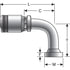 G24415-2424 by GATES - Caterpillar Style O-Ring Flange - 90 Bent Tube (GlobalSpiral MAX Pressure)