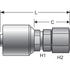 G25170-0808X by GATES - Female JIC 37 Flare Swivel (MegaCrimp)