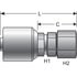 G25170-0812 by GATES - Female JIC 37 Flare Swivel (MegaCrimp)