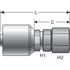 G25170-1008 by GATES - Female JIC 37 Flare Swivel (MegaCrimp)