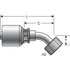 G25174-0808T by GATES - Female JIC 37 Flare Swivel - 45 Bent Tube - TuffCoat Xtreme Plating (MegaCrimp)