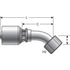 G25202-0404 by GATES - Female SAE 45 Flare Swivel - 45 Bent Tube (MegaCrimp)