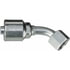 Gates G25234-0806 Hydraulic Coupling / Adapter Female Flat-Face O-Ring Swivel - 45 Bent Tube (MegaCrimp)