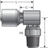 G25106-0402 by GATES - Male Pipe Swivel - 90 Block (NPTF - Without 30 Cone Seat) (MegaCrimp)