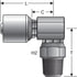 G25107-0608 by GATES - Male Pipe Swivel - 90 Long Block (NPTF - Without 30 Cone Seat) (MegaCrimp)