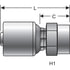 G25110-0806T by GATES - Female Pipe (NPTF - Without 30 Cone Seat) - TuffCoat Xtreme Plating (MegaCrimp)