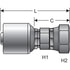 G25111-0404 by GATES - Female Pipe Swivel (NPSM - 30 Cone Seat) (MegaCrimp)