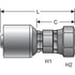 G25111-0608 by GATES - Female Pipe Swivel (NPSM - 30 Cone Seat) (MegaCrimp)