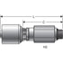 G25121-0606X by GATES - Male O-Ring Boss Swivel (MegaCrimp)