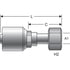 G25720-1220 by GATES - Female DIN 24 Cone Swivel - Heavy Series with O-Ring (MegaCrimp)