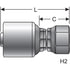 Gates G25830-1010X Hydraulic Coupling / Adapter Female British Standard Parallel Pipe O-Ring Swivel (MegaCrimp)