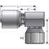 G25845-0404 by GATES - Female British Standard Parallel Pipe O-Ring Swivel - 90 Block (MegaCrimp)