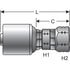 G25910-0404 by GATES - Female Komatsu Style Japanese Metric Swivel (MegaCrimp)