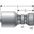 G25932-0808 by GATES - Female Japanese Inverted Flare Parallel Threads (MegaCrimp)