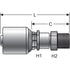 G25500-0404 by GATES - SAE Male Inverted Swivel (MegaCrimp)