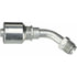 Gates G25502-1010 Hydraulic Coupling / Adapter SAE Male Inverted Swivel - 45 Bent Tube (MegaCrimp)