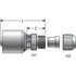 Gates G25510-0810X Hydraulic Coupling / Adapter SAE Male Flareless Assembly (MegaCrimp)