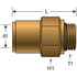G31600-0616 by GATES - Air Brake to Male Metric (SureLok)