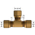 Gates G32452-0806 Hydraulic Coupling / Adapter Air Brake Union - Tee (Nylon Tubing Compression)