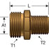 G33030-0604 by GATES - Male Air Brake to Male Pipe Adapter (Air Brake for Rubber Hose)