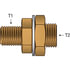 G33302-0804 by GATES - Male Pipe to Female Pipe Bulkhead (Pipe Adapters)