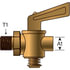 Gates G33801-0002 Hydraulic Coupling / Adapter Air Shut-Off Cock - Male Pipe - Bibb Nose (Valves)