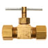 Gates G33901-0404 Hydraulic Coupling / Adapter Needle Valve - Copper Tubing Ind. Compress. to Copper Tubing Ind. Compress.