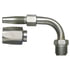Gates G34504-0806 Hydraulic Coupling / Adapter Male SAE 45 Flare Inverted Swivel - 90 Bent Tube - Steel